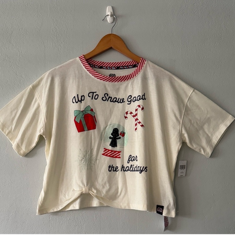 Darth Vader Cropped Christmas T-Shirt for Adults, Star Wars B-1